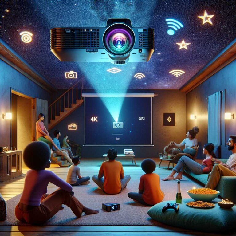 Google TV Smart Projector Review: HAPPRUN 4K UHD – The Ultimate Home Theater Experience With Dolby Sound, Built-in Apps & Next-Gen Connectivity