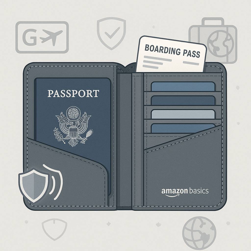 Amazon Basics RFID-Blocking Passport Wallet Review: Your Travel Companion