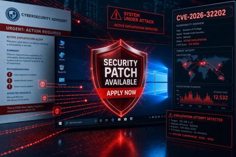 CISA orders immediate patching of Windows zero-day CVE-2026-32202 after active exploitation