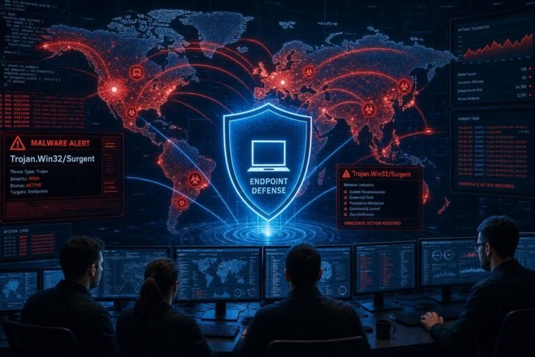 Microsoft Defender Reports Global Surge in Trojan.Win32/Surgent Malware Alerts: What Security Teams Must Do Now